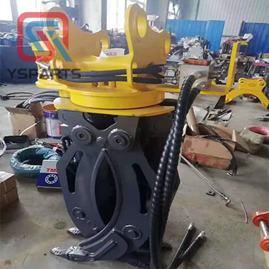 excavator hydraulic rotating grapple rotate grab